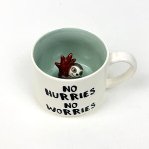 Peak-a-Boo Whimsical Cupboard 10 Strawberry St. Sloth Mug